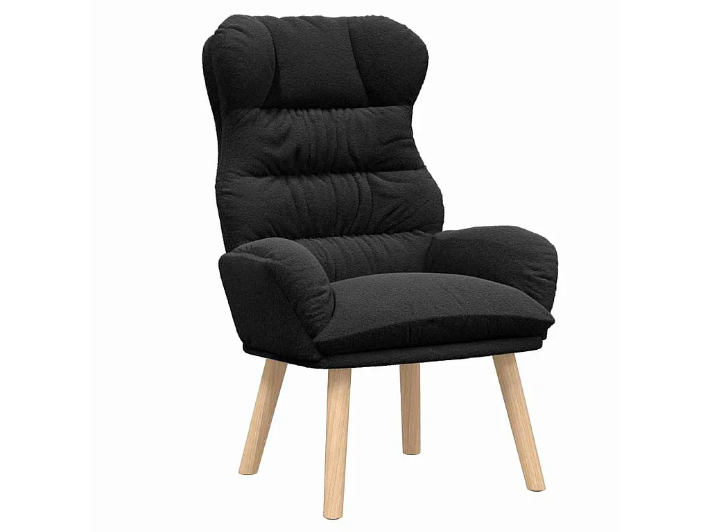 fauteuil Noir 69 x 74 x 93 cm Tissu Sherpa