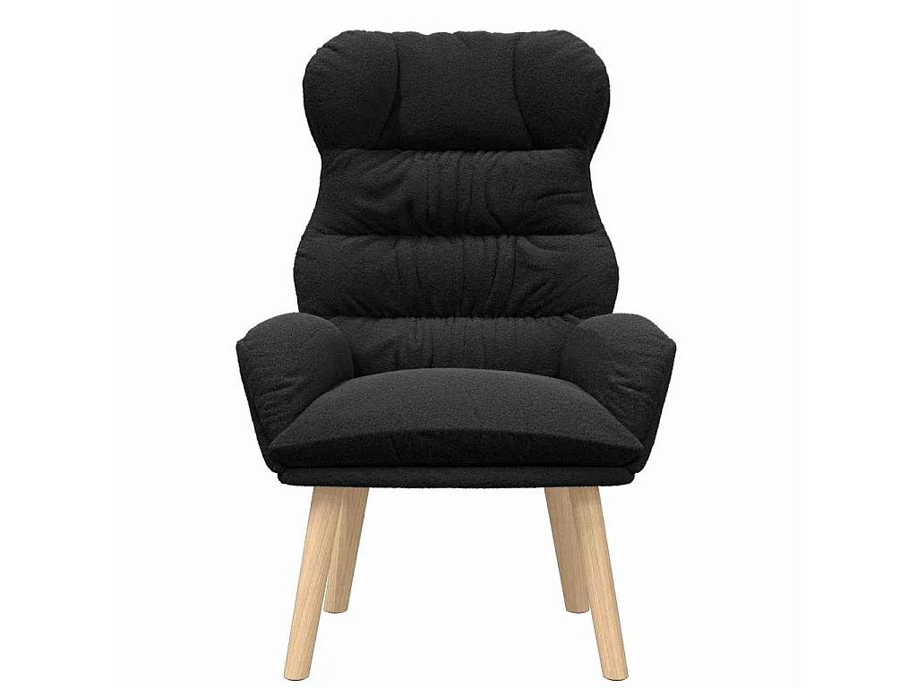 fauteuil Noir 69 x 74 x 93 cm Tissu Sherpa