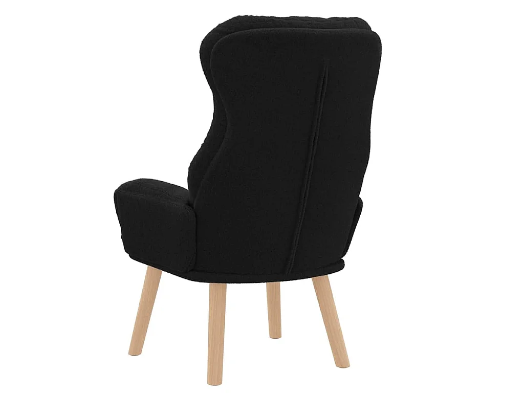 fauteuil Noir 69 x 74 x 93 cm Tissu Sherpa