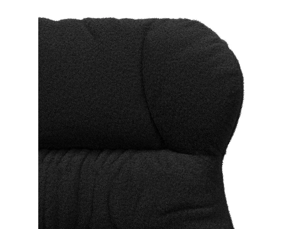 fauteuil Noir 69 x 74 x 93 cm Tissu Sherpa