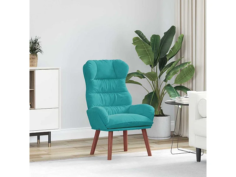 Ontspanningsstoel Turquoise 69 x 74 x 93 cm Fluweel