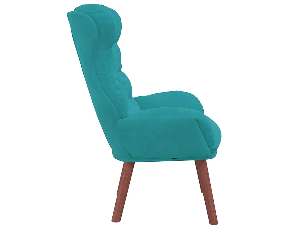 fauteuil Turquoise 69 x 74 x 93 cm Velours