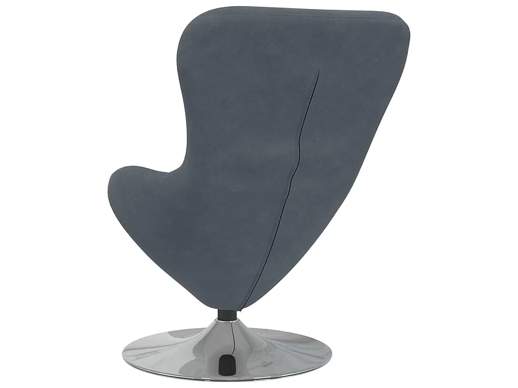 Poltrona uovo Grigio scuro Velluto