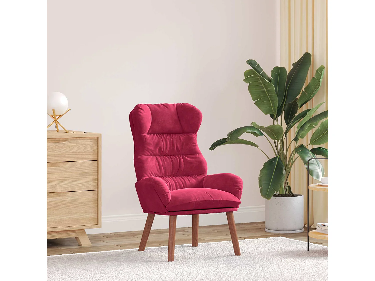 fauteuil Bordeaux 69 x 74 x 93 cm Velours