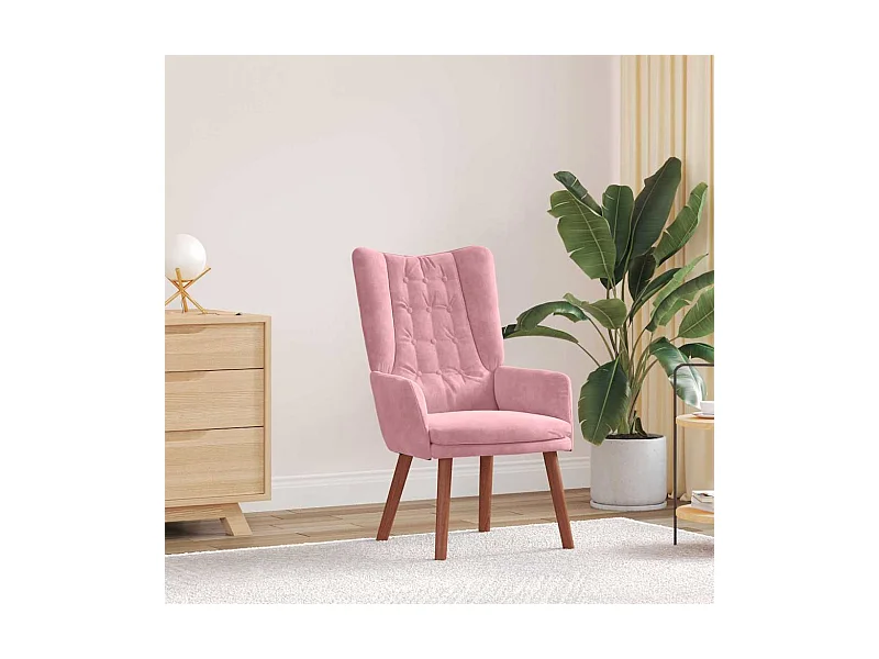 Fauteuil relaxant Rose 63 x 67 x 94 cm Velours