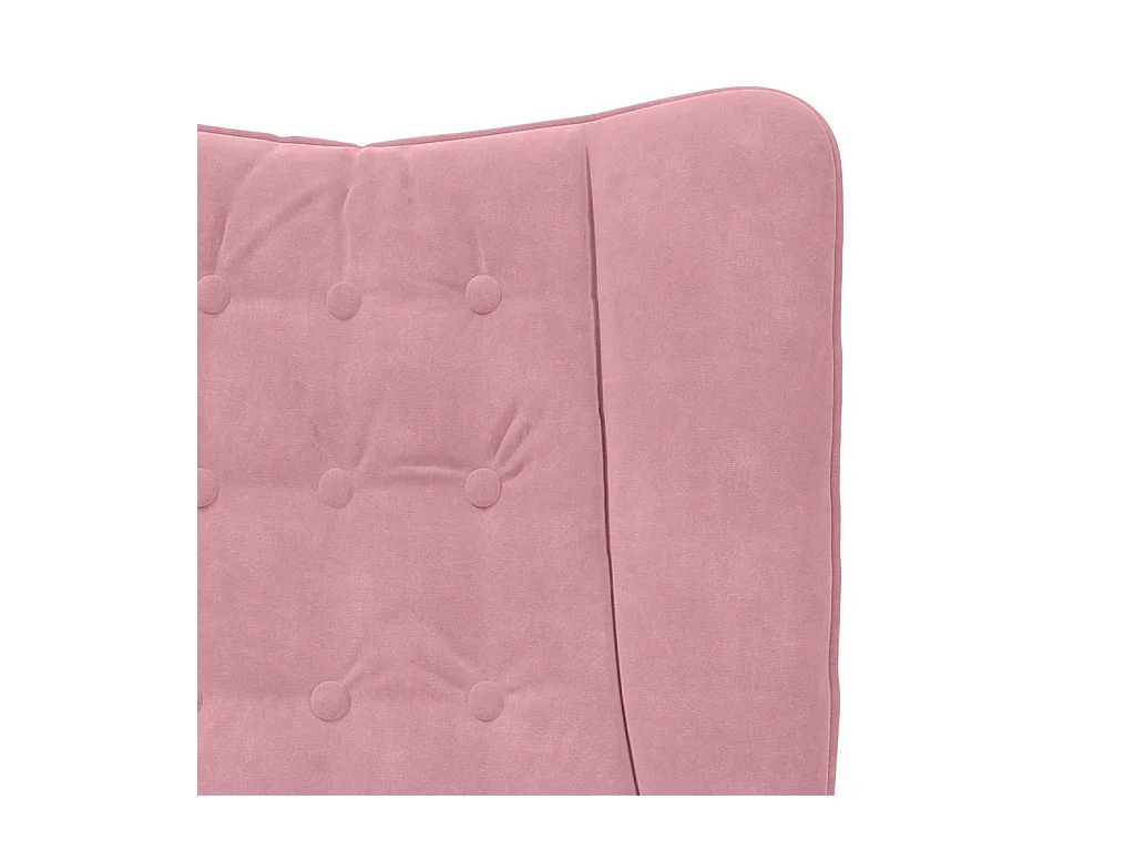 Fauteuil relaxant Rose 63 x 67 x 94 cm Velours