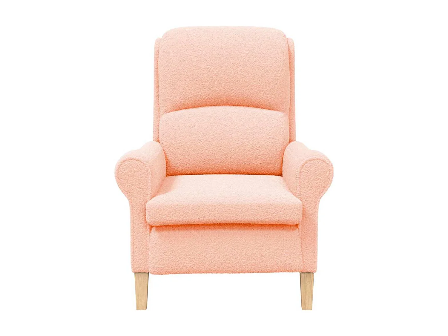 Sessel Rosa 76 x 94 x 102 cm Sharpa Stoff