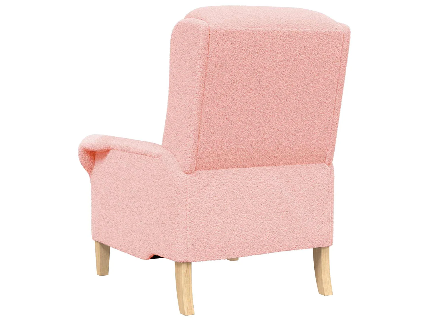 fauteuil Rose Tissu en Sherpa doux
