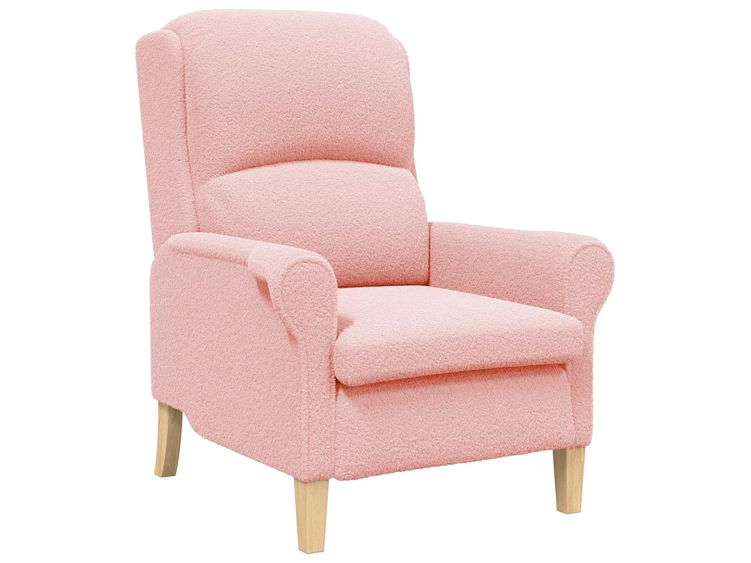 fauteuil Rose Tissu en Sherpa doux