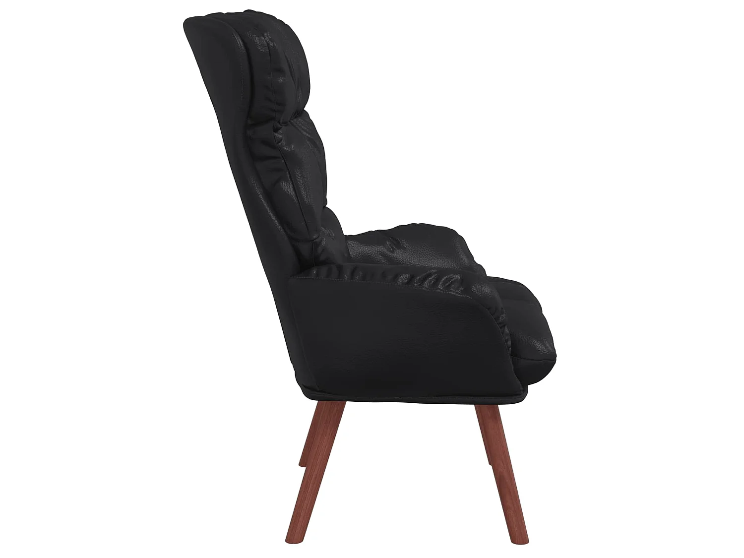 Fauteuil Zwart 69 x 74 x 93 cm Kunstleer