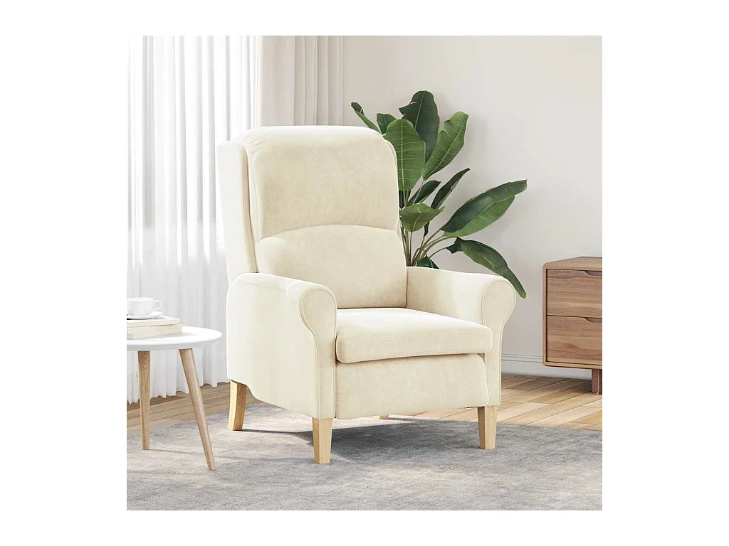 fauteuil Crème 76 x 94 x 102 cm Velours
