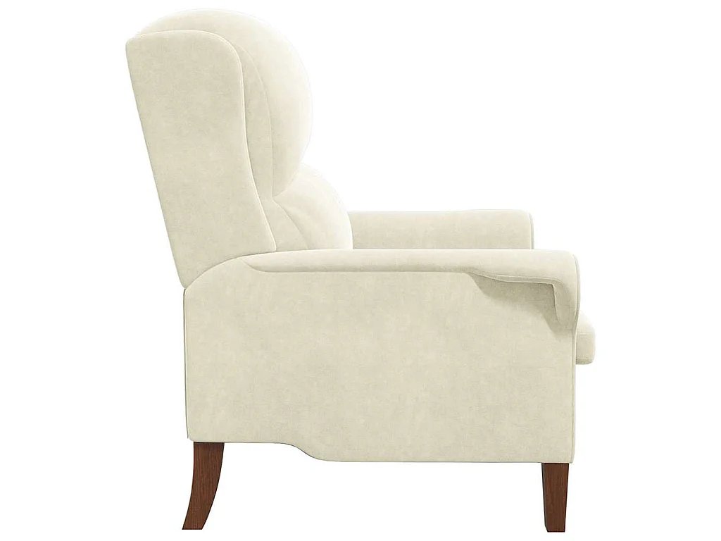 Sessel Creme 76 x 94 x 102 cm Samt