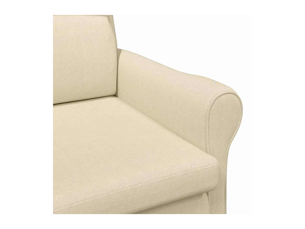 fauteuil Crème 76 x 94 x 102 cm tissu