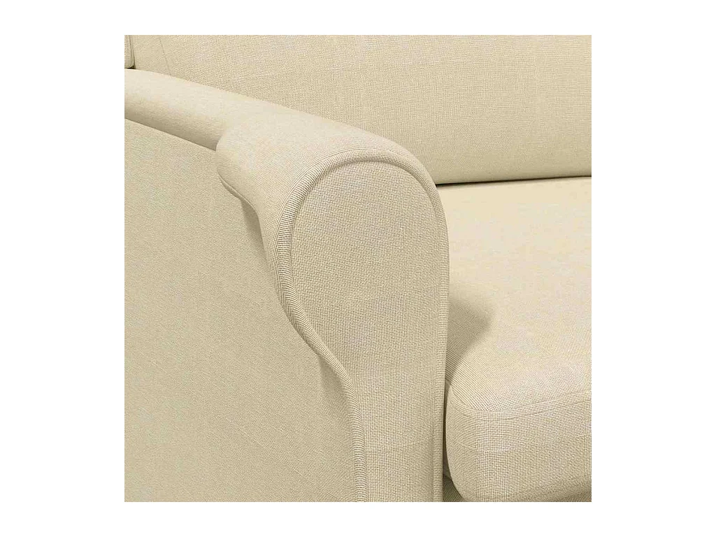 fauteuil Crème 76 x 94 x 102 cm tissu