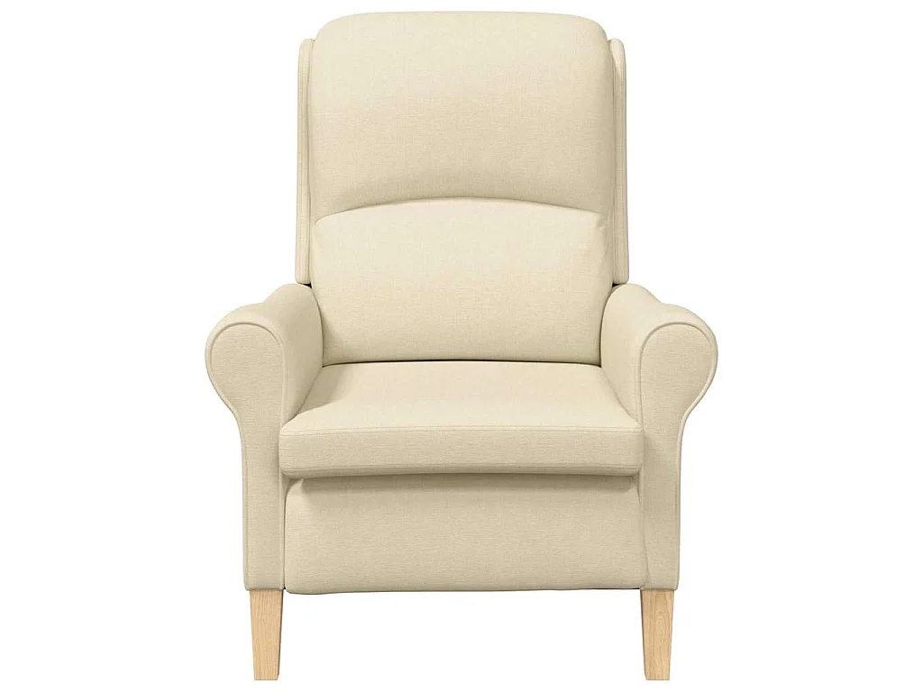 fauteuil Crème tissu