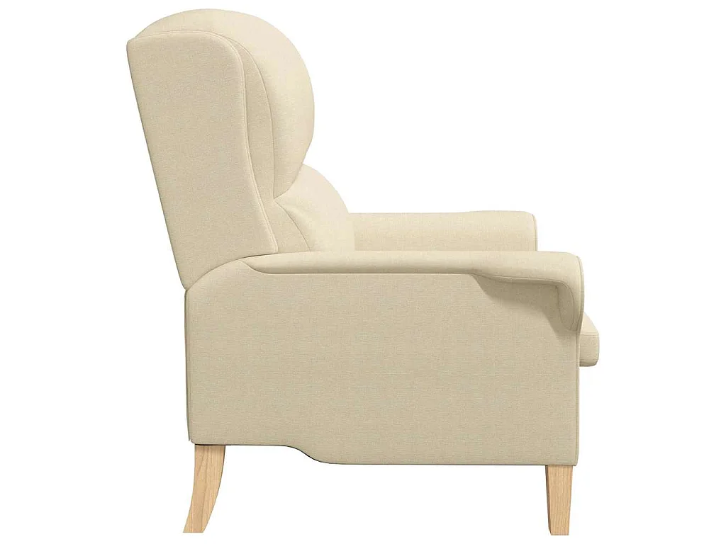 fauteuil Crème tissu