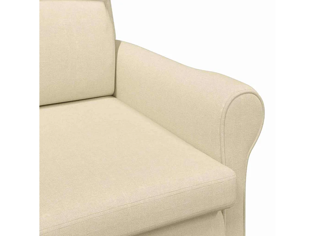 fauteuil Crème tissu
