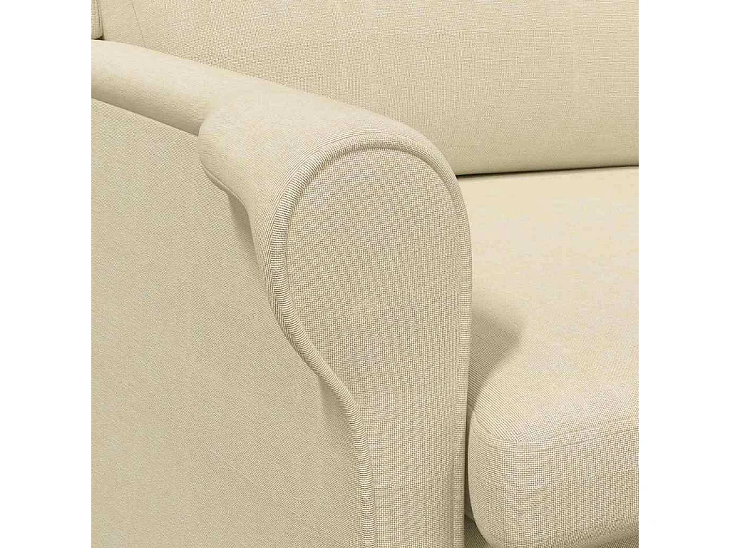 fauteuil Crème tissu