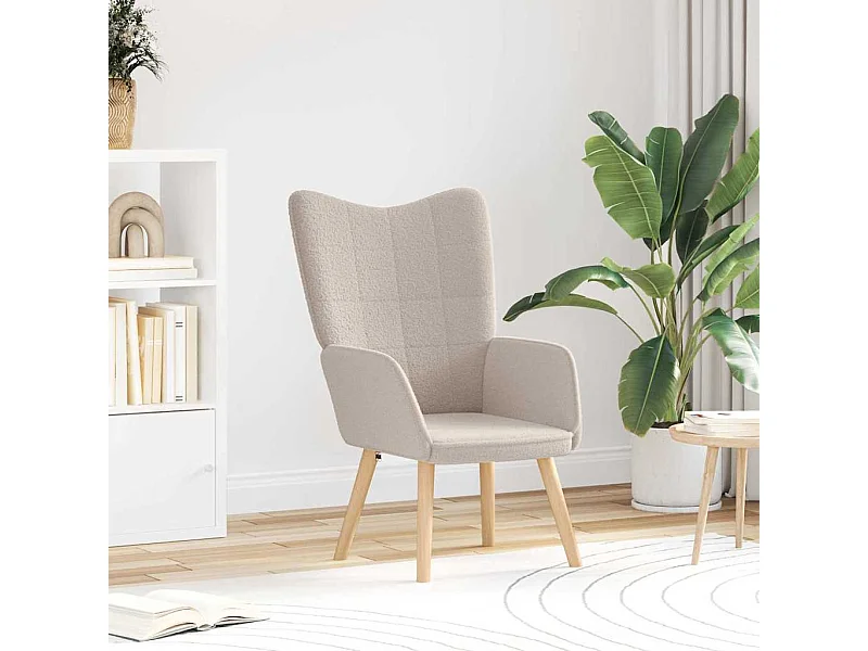 Fauteuil relaxant Gris clair 62 x 67 x 95.5 cm tissu