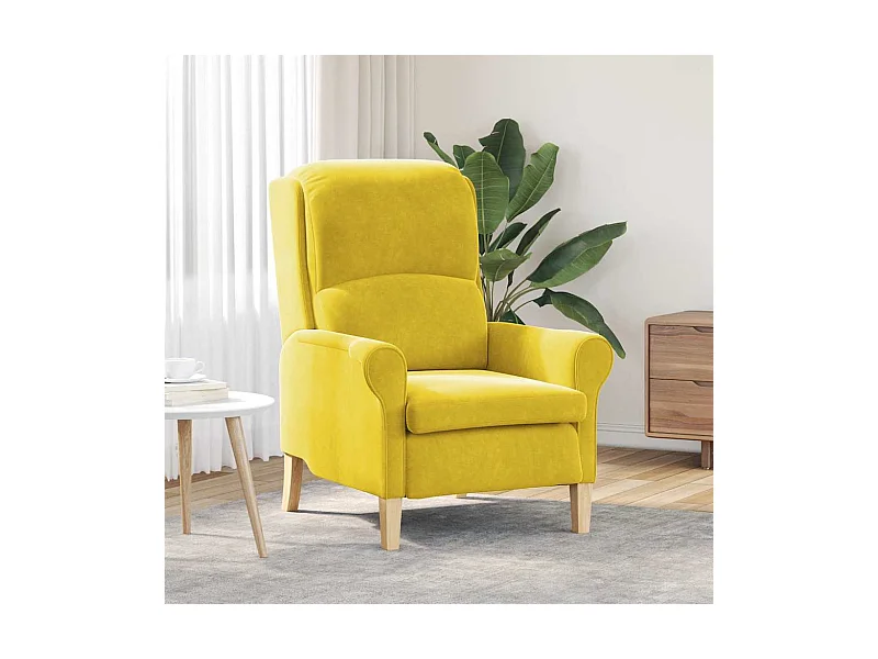 fauteuil Jaune 76 x 94 x 102 cm Velours