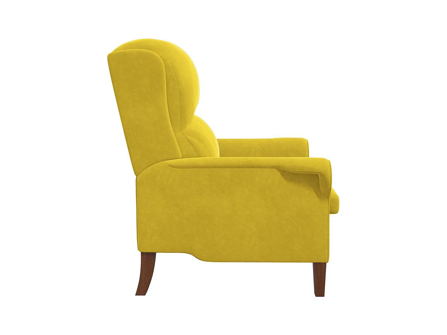 fauteuil Jaune 76 x 94 x 102 cm Velours