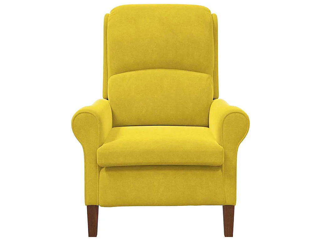 fauteuil Jaune Velours