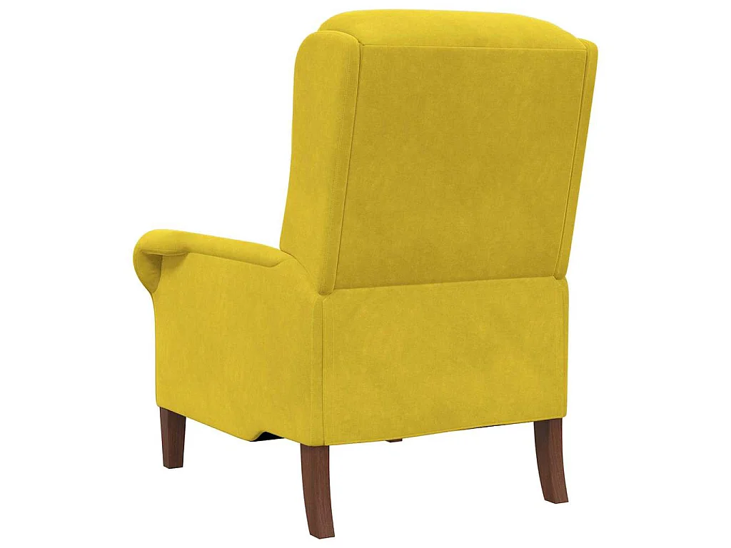fauteuil Jaune Velours