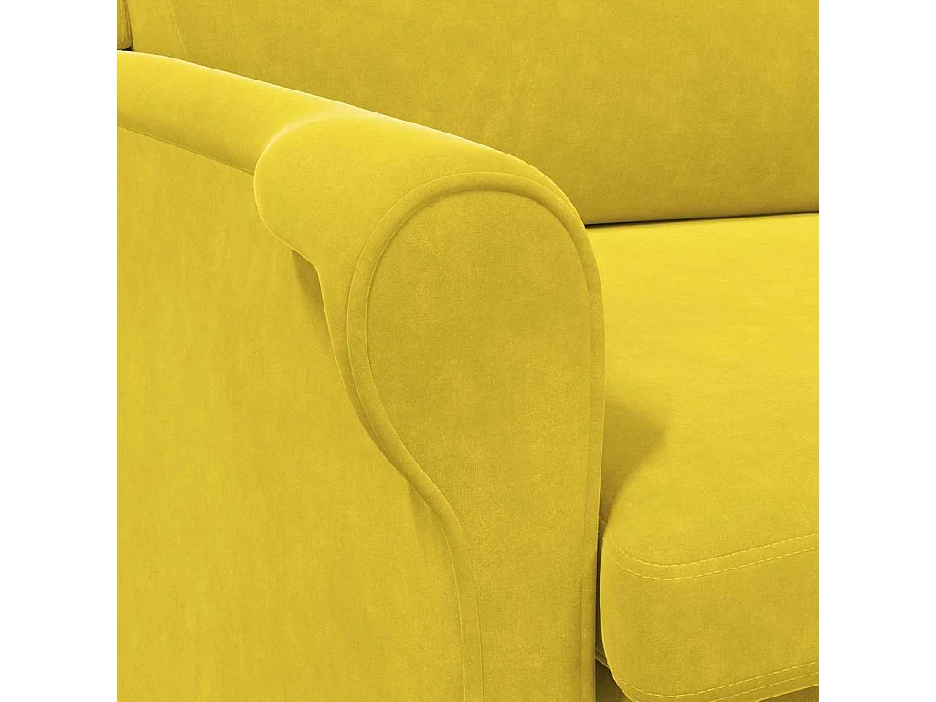 fauteuil Jaune Velours