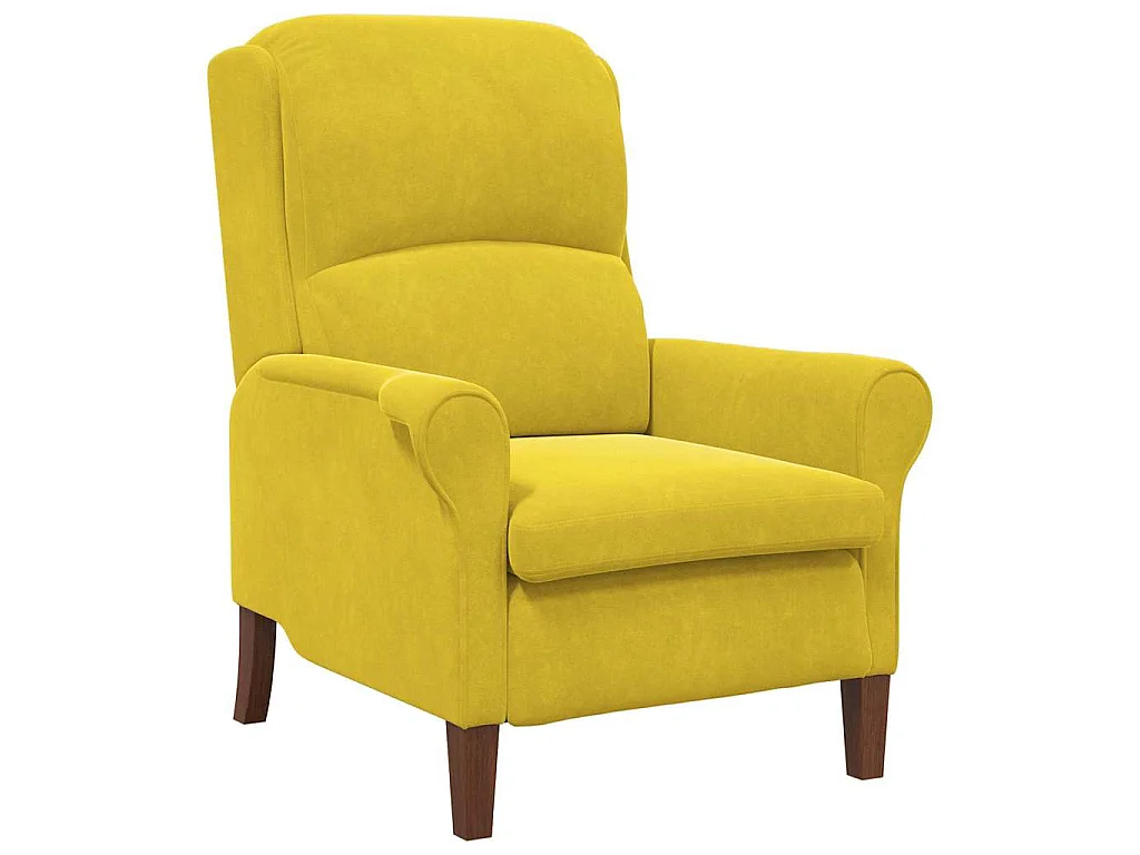 fauteuil Jaune Velours
