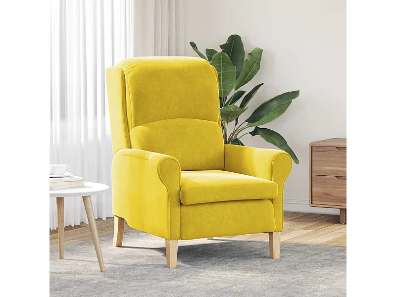 poltrona Giallo 76 x 94 x 102 cm Velluto