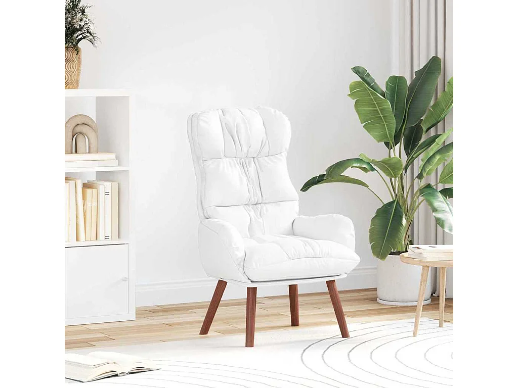 poltrona Bianco 69 x 74 x 93 cm Pelle Artificiale