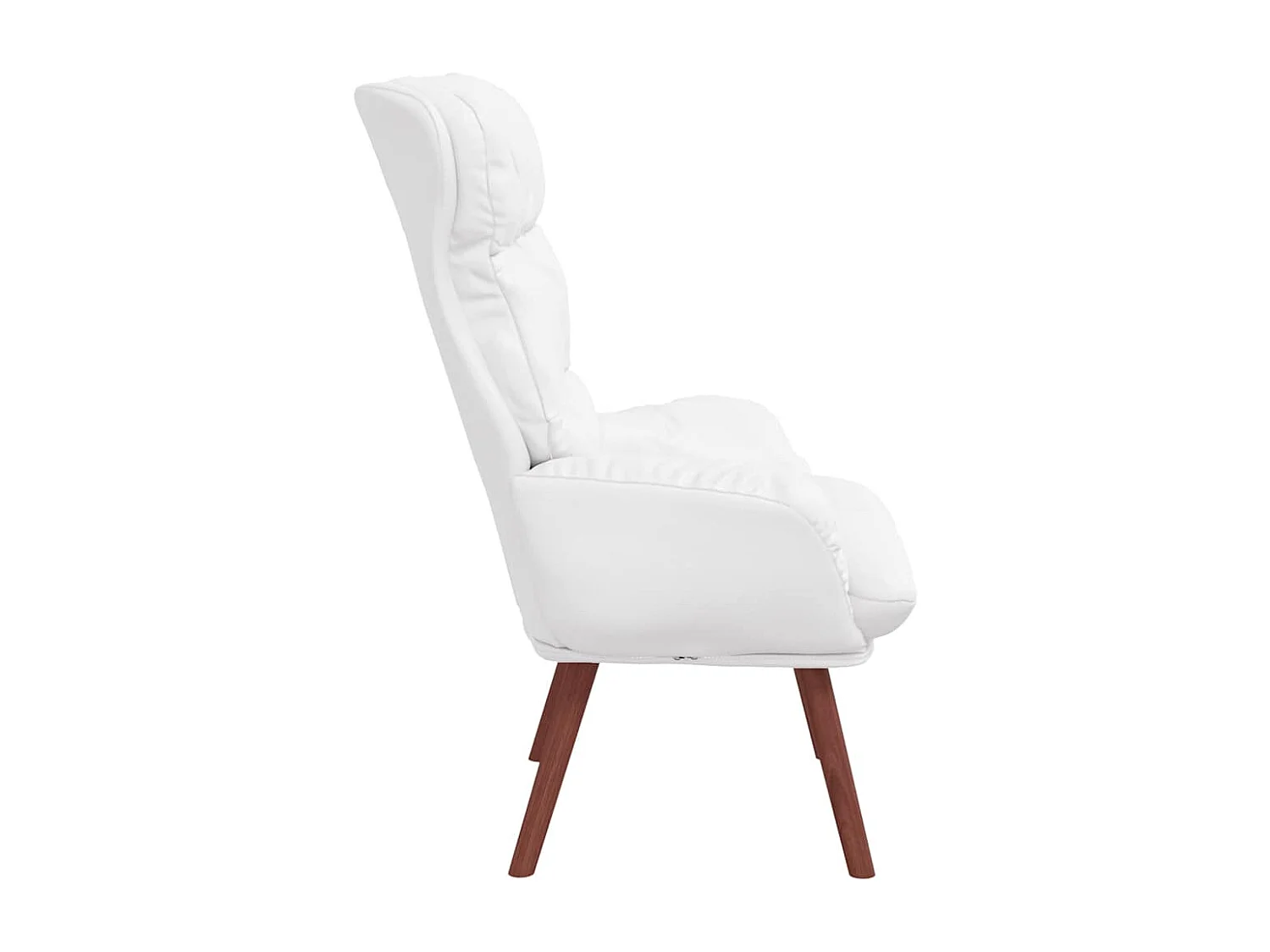 poltrona Bianco 69 x 74 x 93 cm Pelle Artificiale