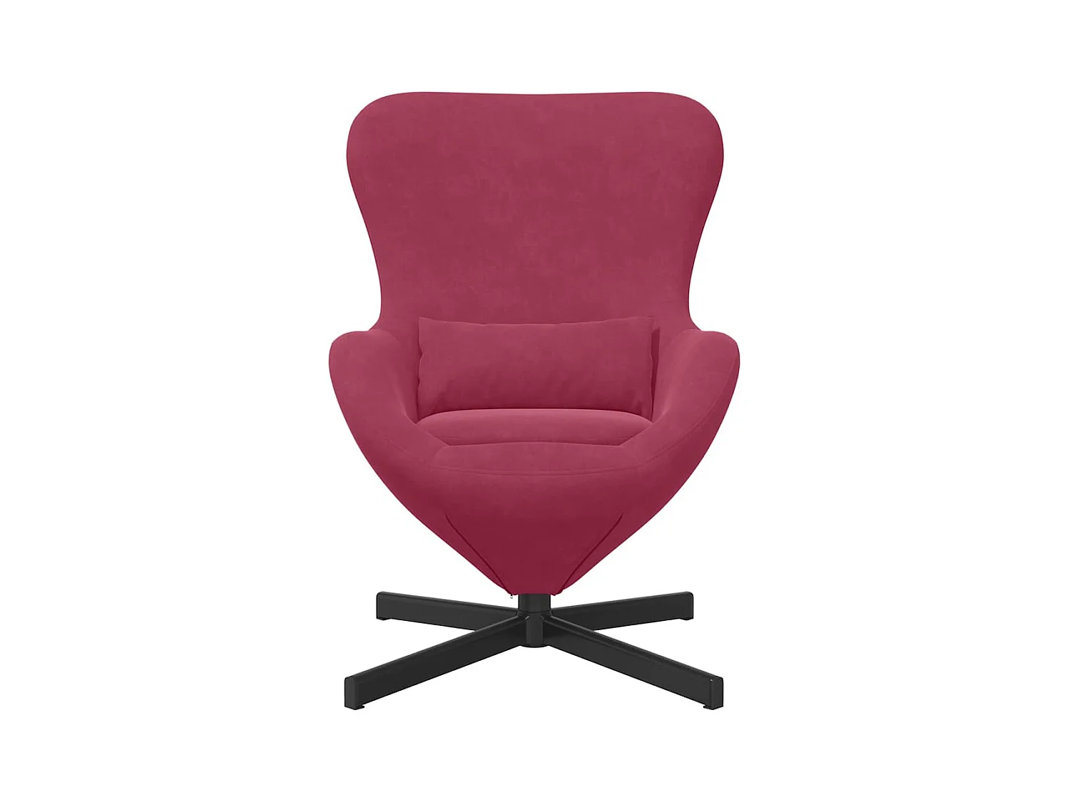 Fauteuil œuf Bordeaux 63 x 73 x 90 cm Velours