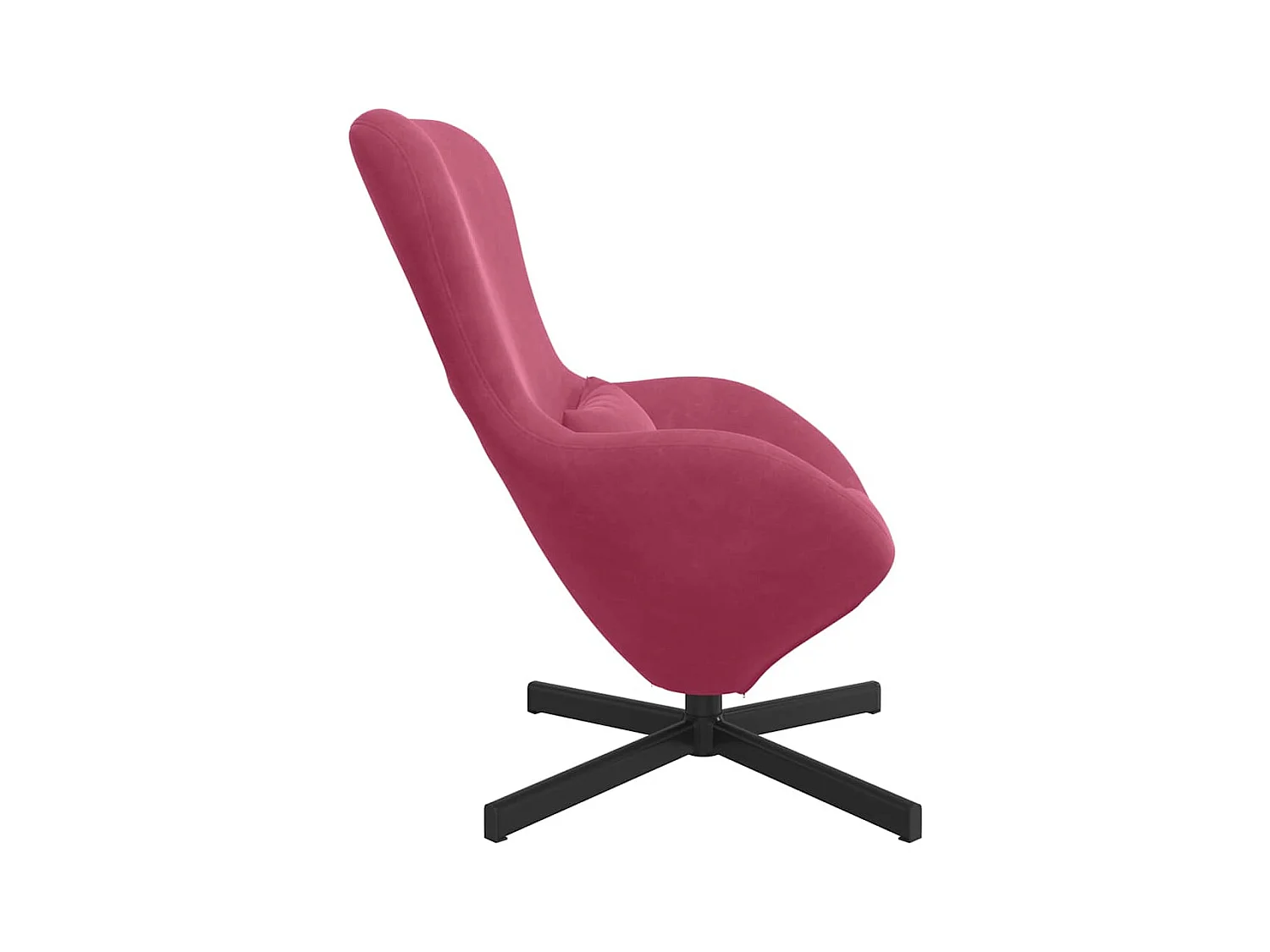 Fauteuil œuf Bordeaux 63 x 73 x 90 cm Velours