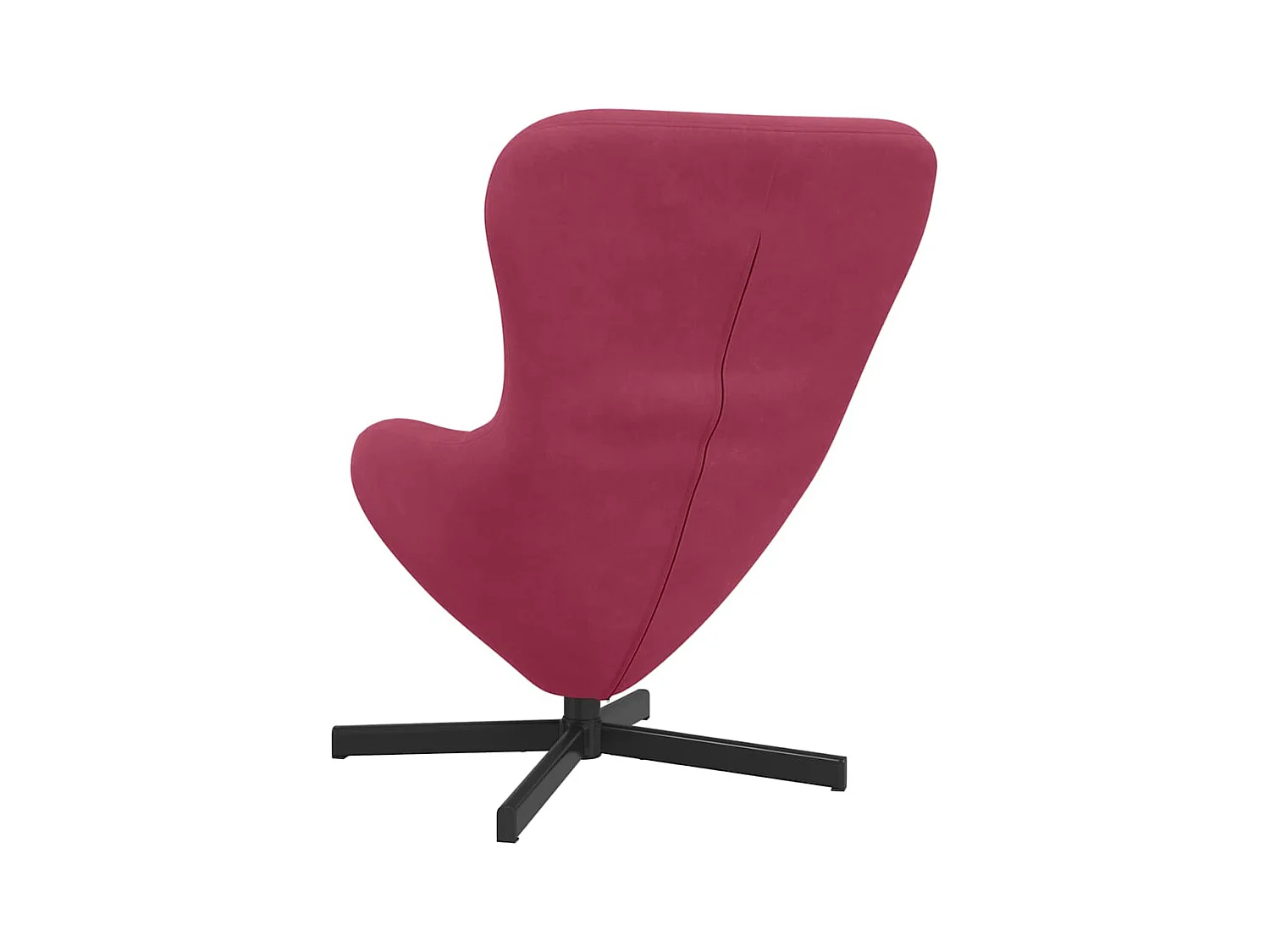 Fauteuil œuf Bordeaux 63 x 73 x 90 cm Velours