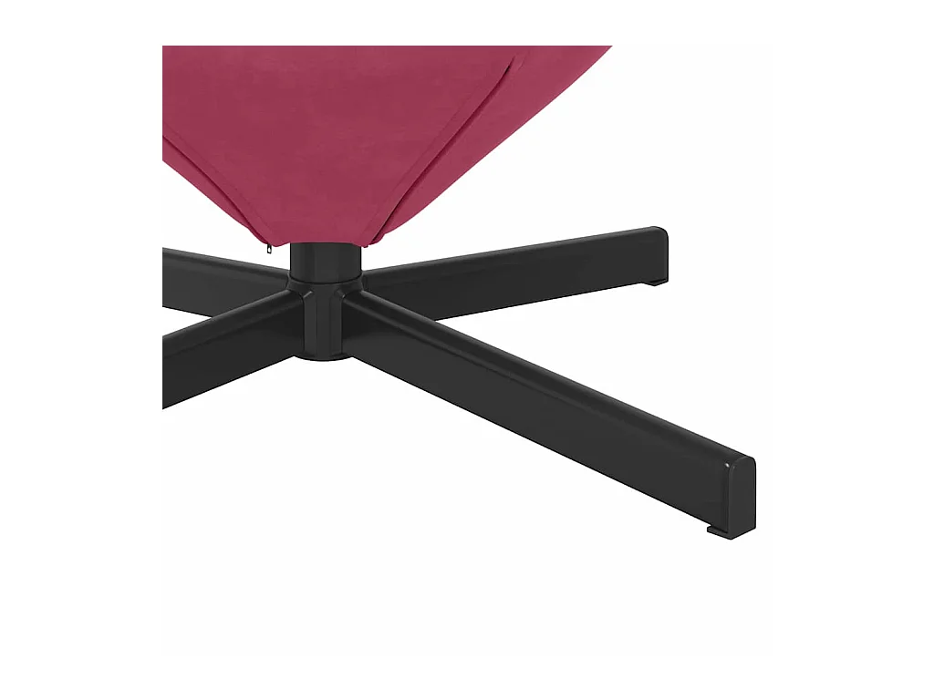 Fauteuil œuf Bordeaux 63 x 73 x 90 cm Velours