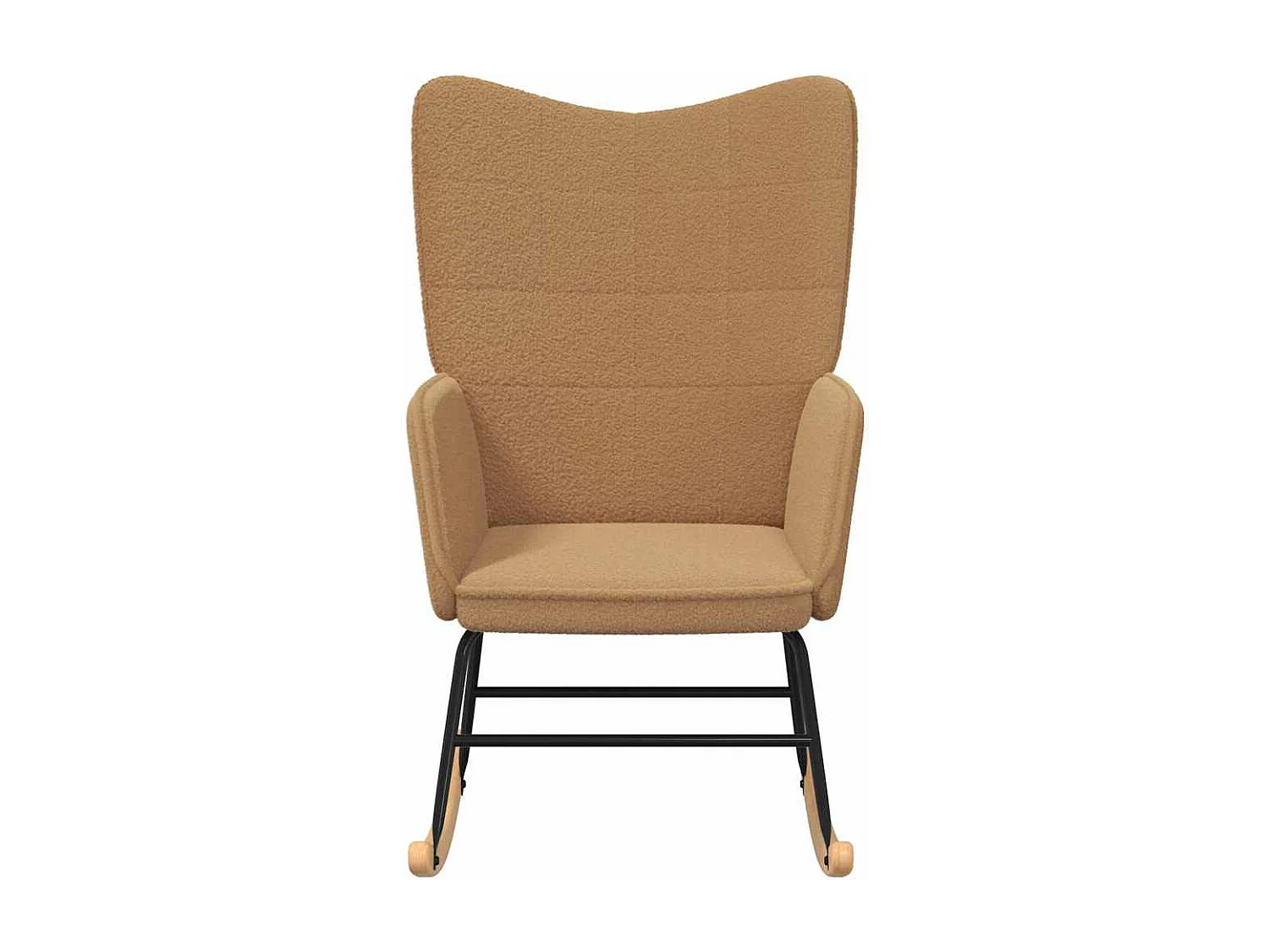 Chaise à bascule Beige Tissu Sherpa