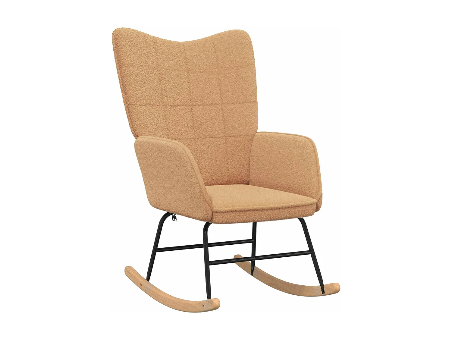 Chaise à bascule Beige Tissu Sherpa