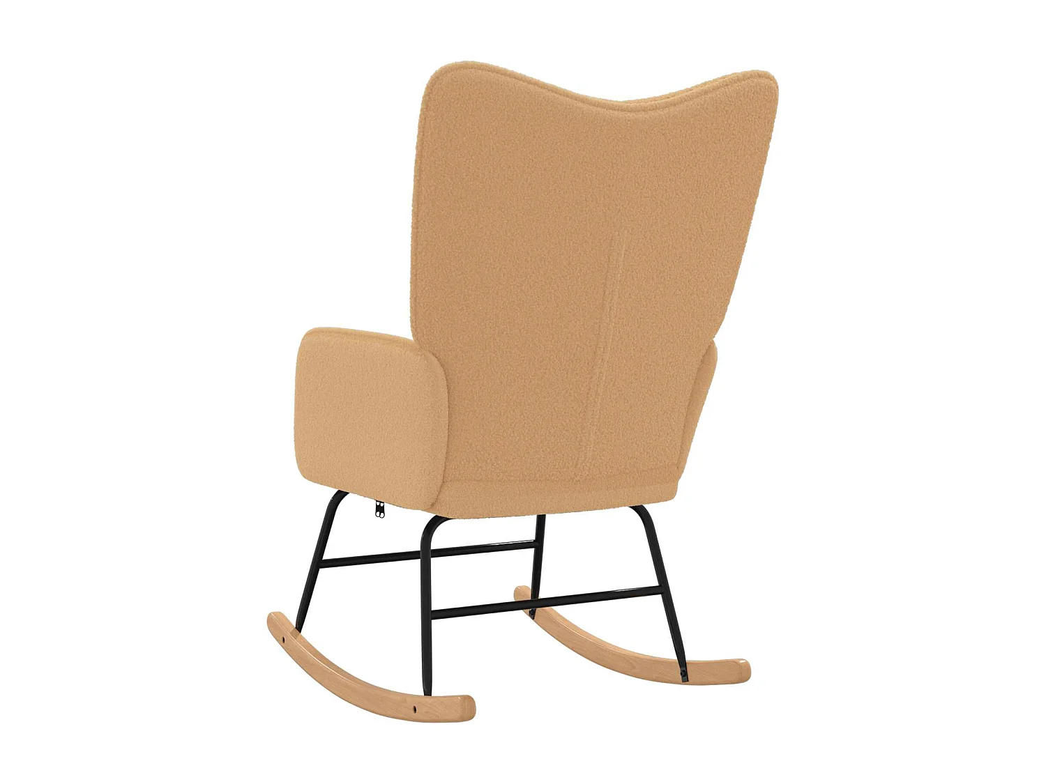 Chaise à bascule Beige Tissu Sherpa