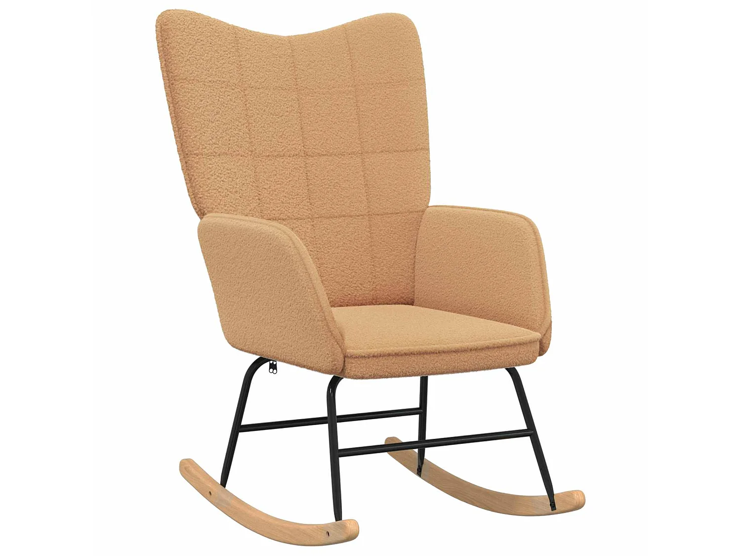 Chaise à bascule Beige Tissu Sherpa