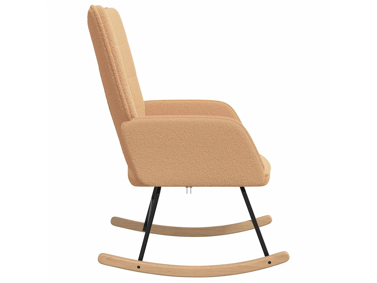 Chaise à bascule Beige Tissu Sherpa