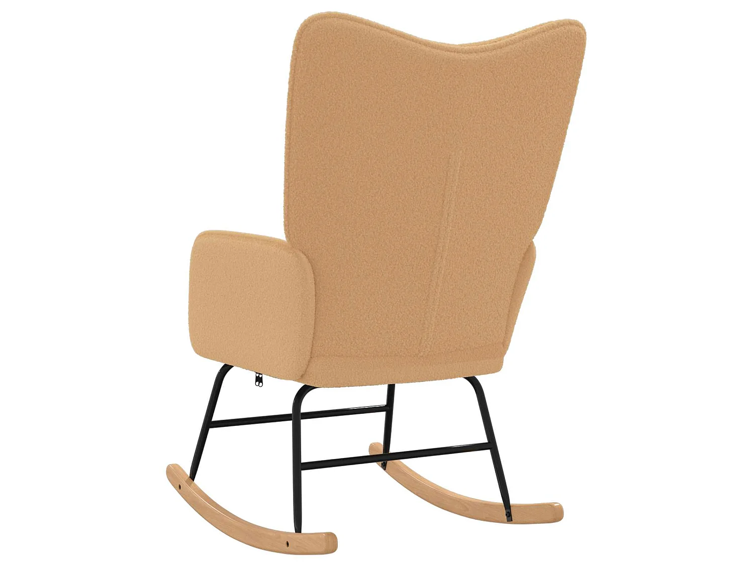Chaise à bascule Beige Tissu Sherpa