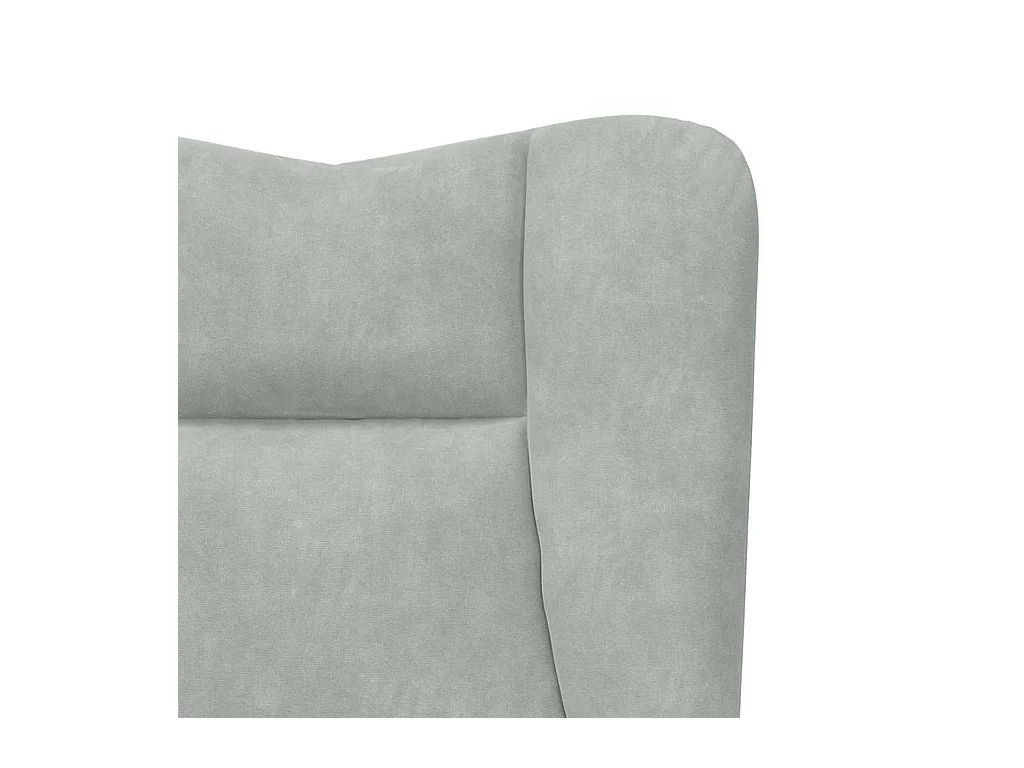 Fauteuil relaxant Gris clair 63 x 67 x 94 cm Velours