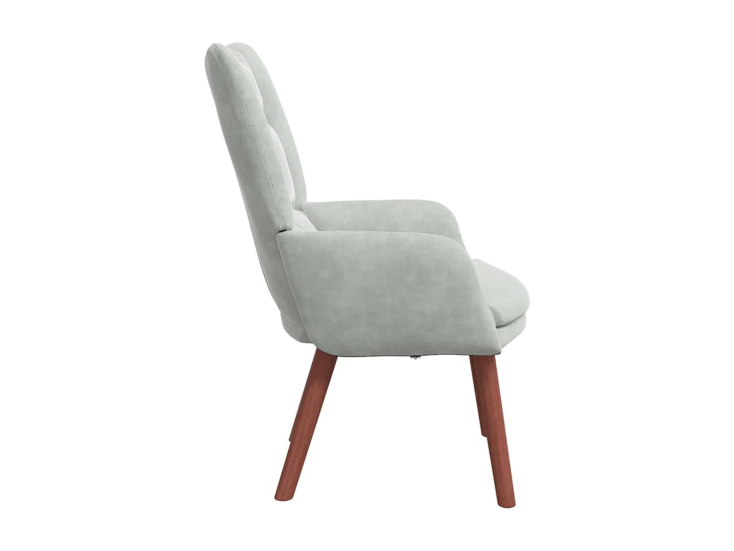 fauteuil Gris clair 63 x 67 x 94 cm Velours