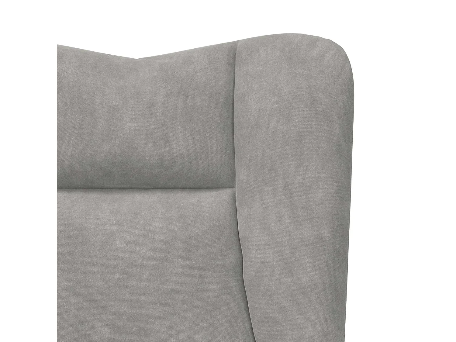 fauteuil Gris clair 63 x 67 x 94 cm Velours