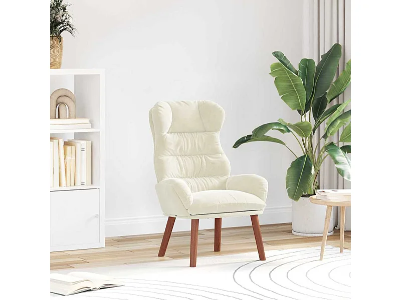 Fauteuil relaxant Crème 69 x 74 x 93 cm Velours
