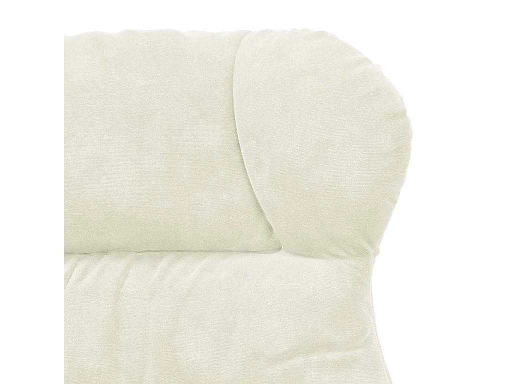 Fauteuil relaxant Crème 69 x 74 x 93 cm Velours