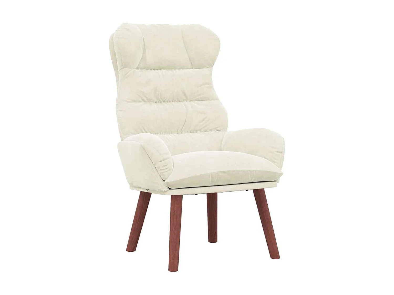 poltrona Crema 69 x 74 x 93 cm Velluto