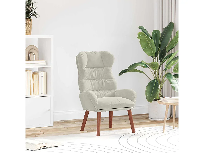 fauteuil Crème 69 x 74 x 93 cm Velours