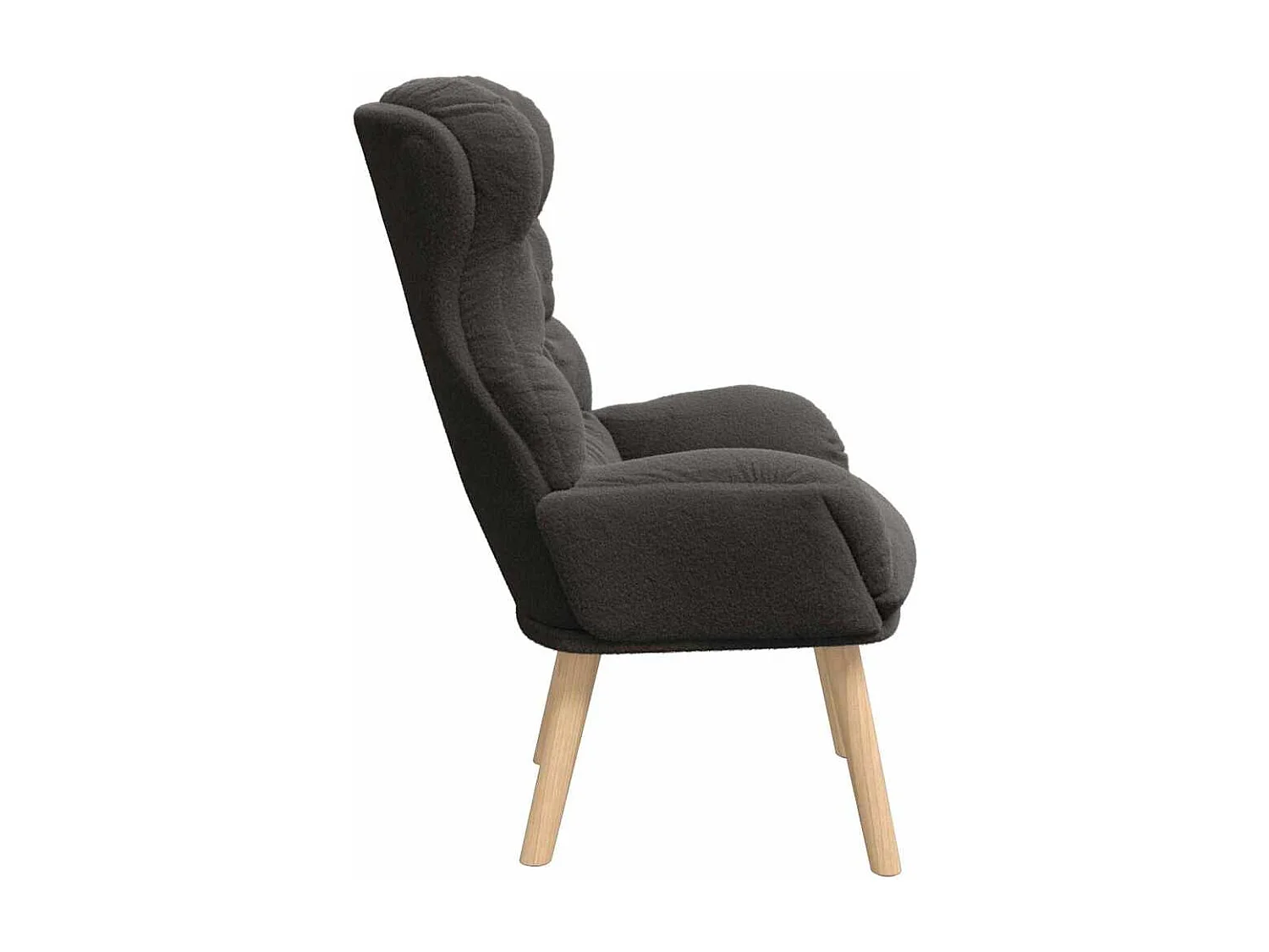 fauteuil Gris foncé 69 x 74 x 93 cm Tissu Sherpa